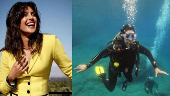 Priyanka Chopra gets wet in scuba diving pics Priyanka Chopra gets wet in scuba diving pics